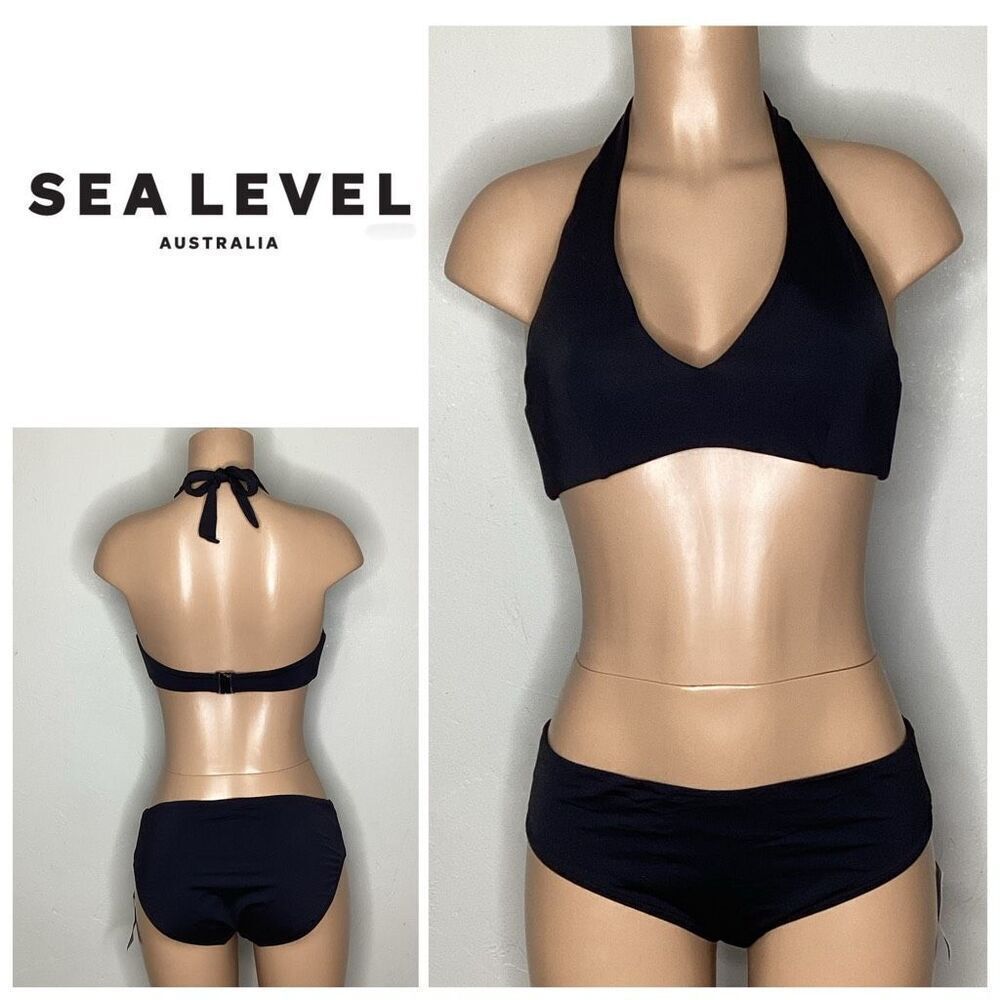 New. Sea Level black bikini. M/L. Retails $175